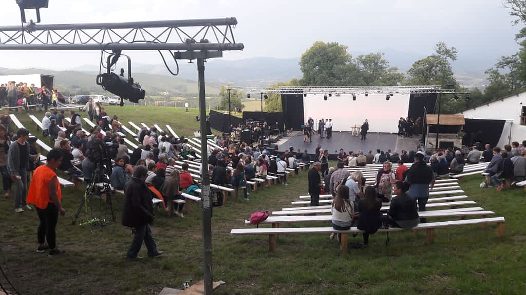 eclairage et structure spectacle musique nature