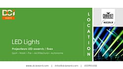 location éclairage lumière spectacle ambiance LED concert spot wash beam bayonne biarritz pau dax itxassou DCI event
